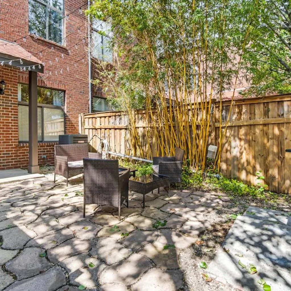 Photograph of Hip & vibrant townhome near downtown with private patio grill AC and WiFi