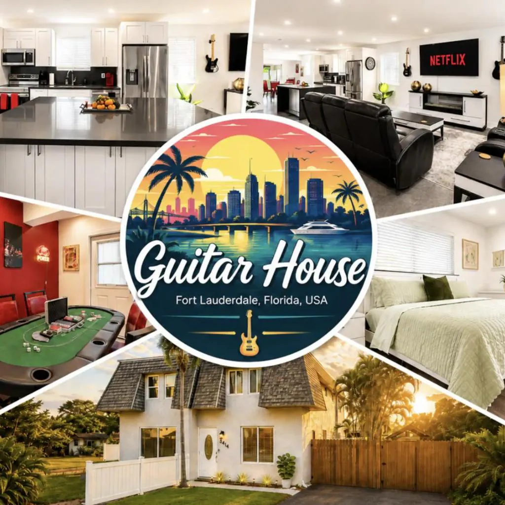 Photograph of 3BR Guitar House with Poker Room near Hard Rock