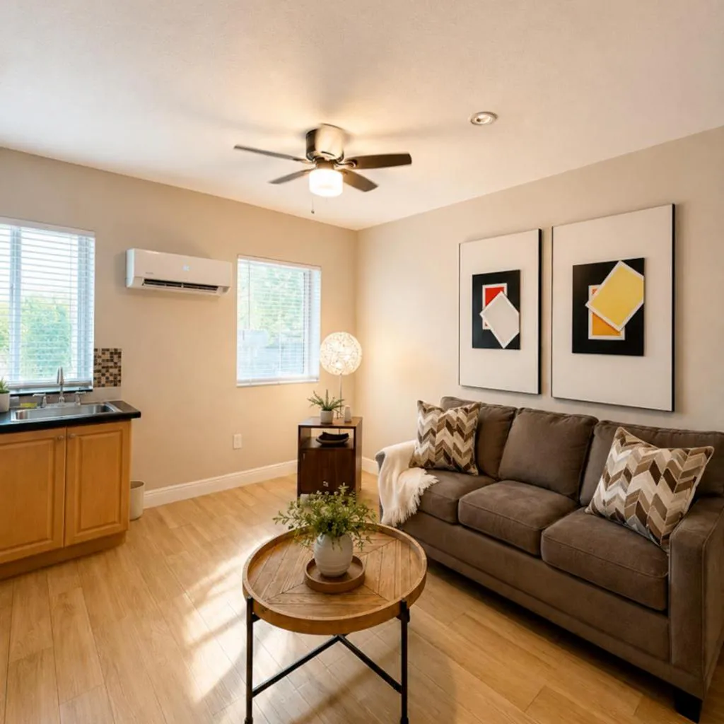 Photograph of Downtown Miami full apartment with kitchen
