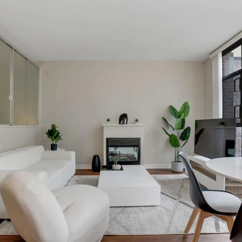 Photograph of Downtown Van 1BR Stay - Balcony and Workspace