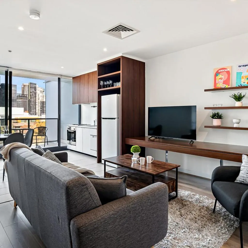 Photograph of Modern 2B2B Apt near Crown with Parking and City Views