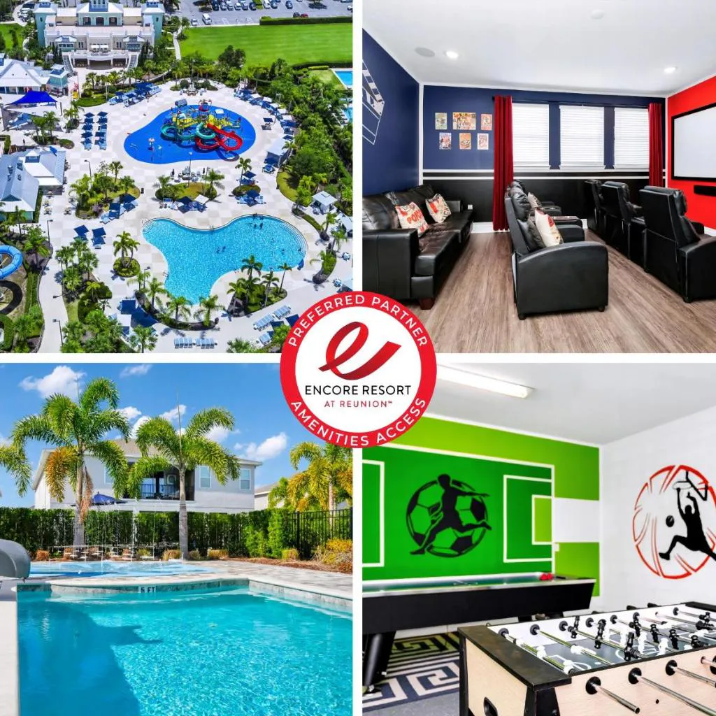 Photograph of Home With Splash Pad And Slide, Movie Theater & Game Room With Waterpark & Resort Access - 417Sf