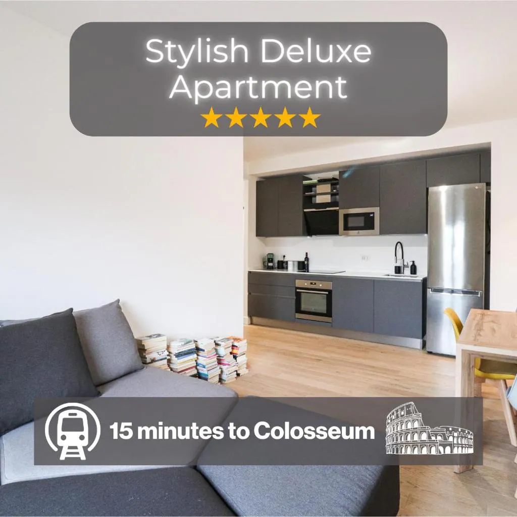 Photograph of Modern Deluxe 2 Suites Apartment - 15min Colosseum & Metro 5min - AC, Wifi