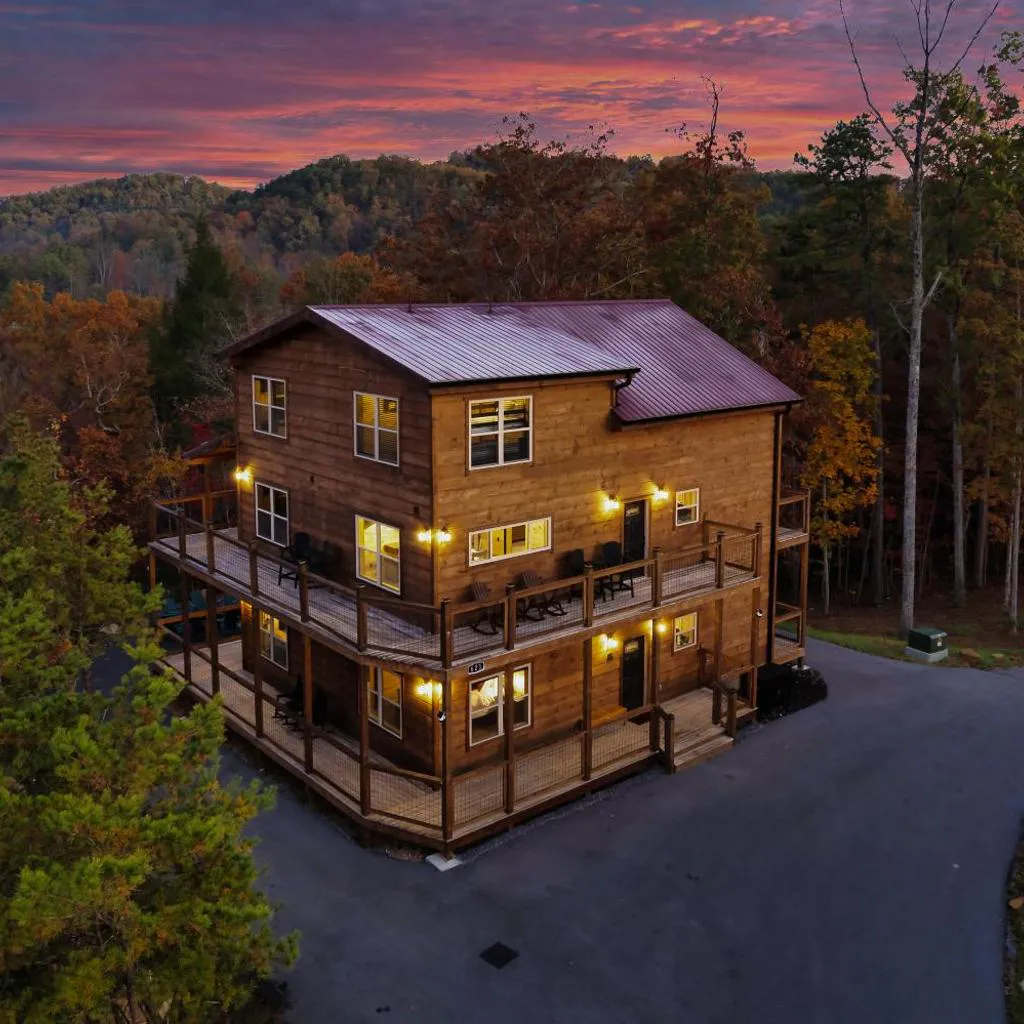 Photograph of Mountain Cabin, Sleeps 12, 2 Kitchens & Arcade