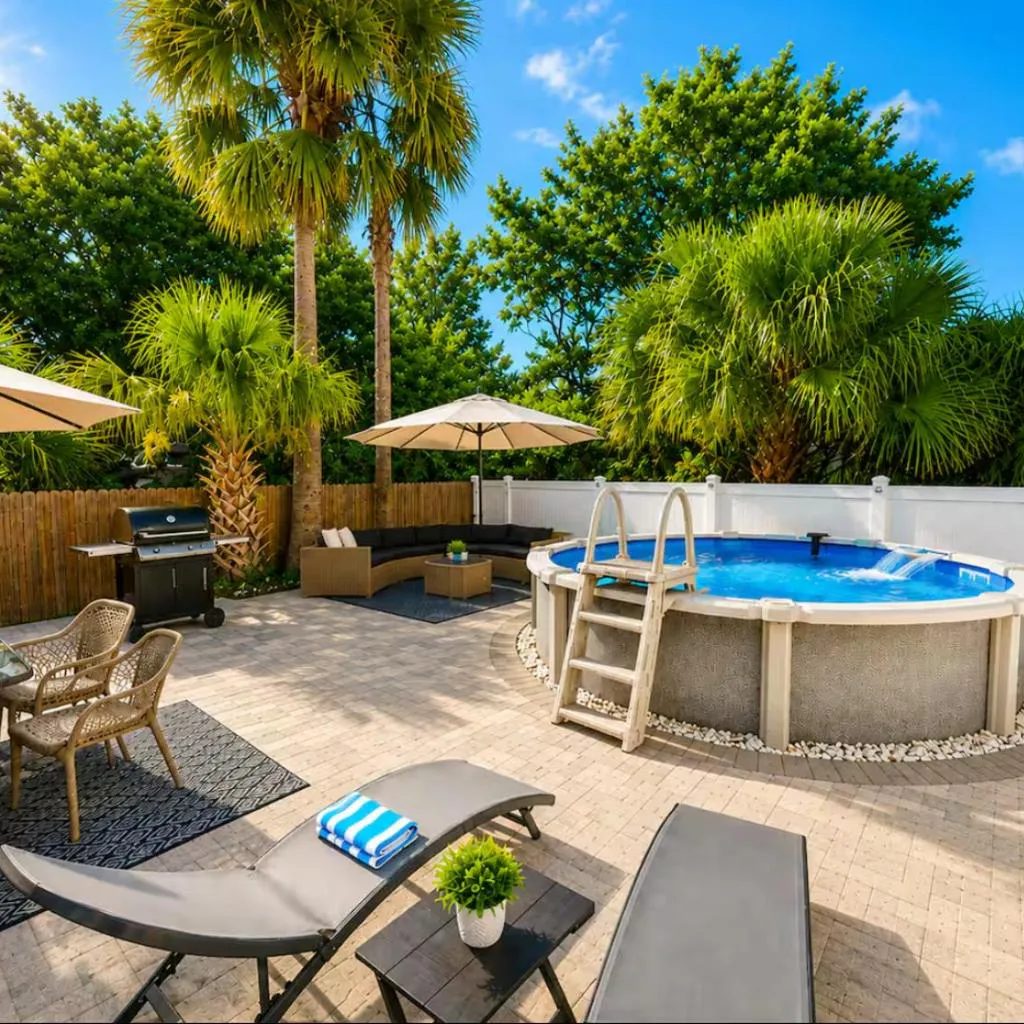 Photograph of 4 Bedroom House Near Downtown Tampa Sleeps 12 Pool Private Patio Pet Friendly
