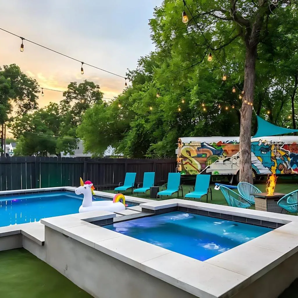 Photograph of East Austin Pool and Hot Tub Retreat Near Rainey