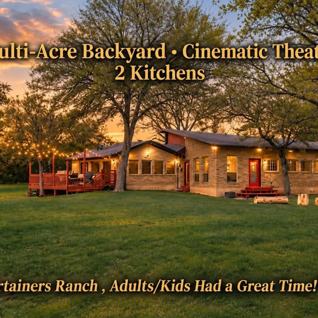 Photograph of Dunlap Oasis, 5BD Luxury Ranch! Home Theater, 2 Kitchens, Near COTA & Airport