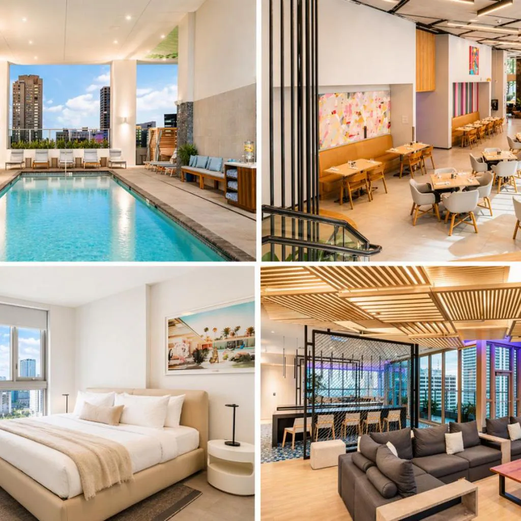 Photograph of Stylish Retreat with Pool, Gym, Lounge and Private Balcony