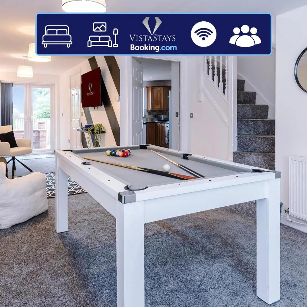 Photograph of Large 5BDR House By Vista Stays Short Lets & Serviced Accommodation Salford With Pool Table, PS4 & Private Parking