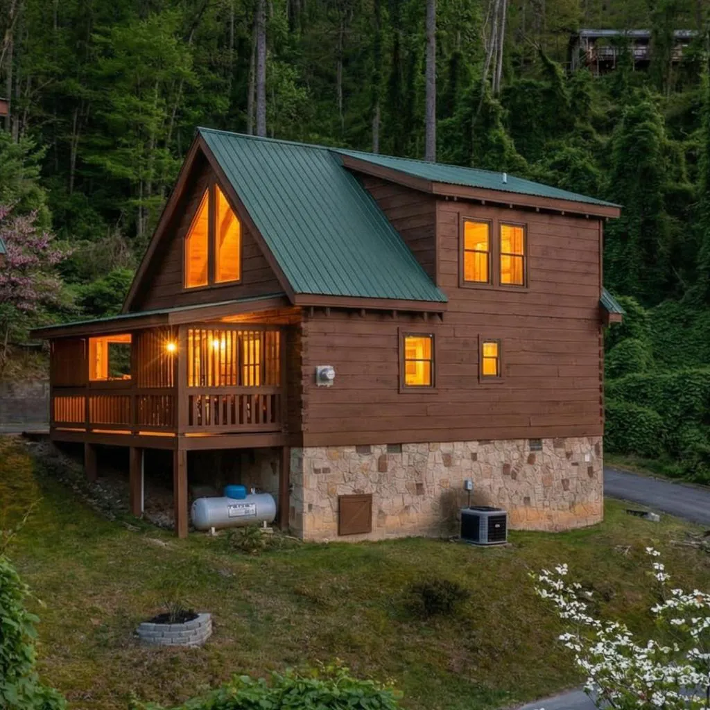 Photograph of Log Cabin | 7 min walk to Downtown Pkwy | Hot Tub