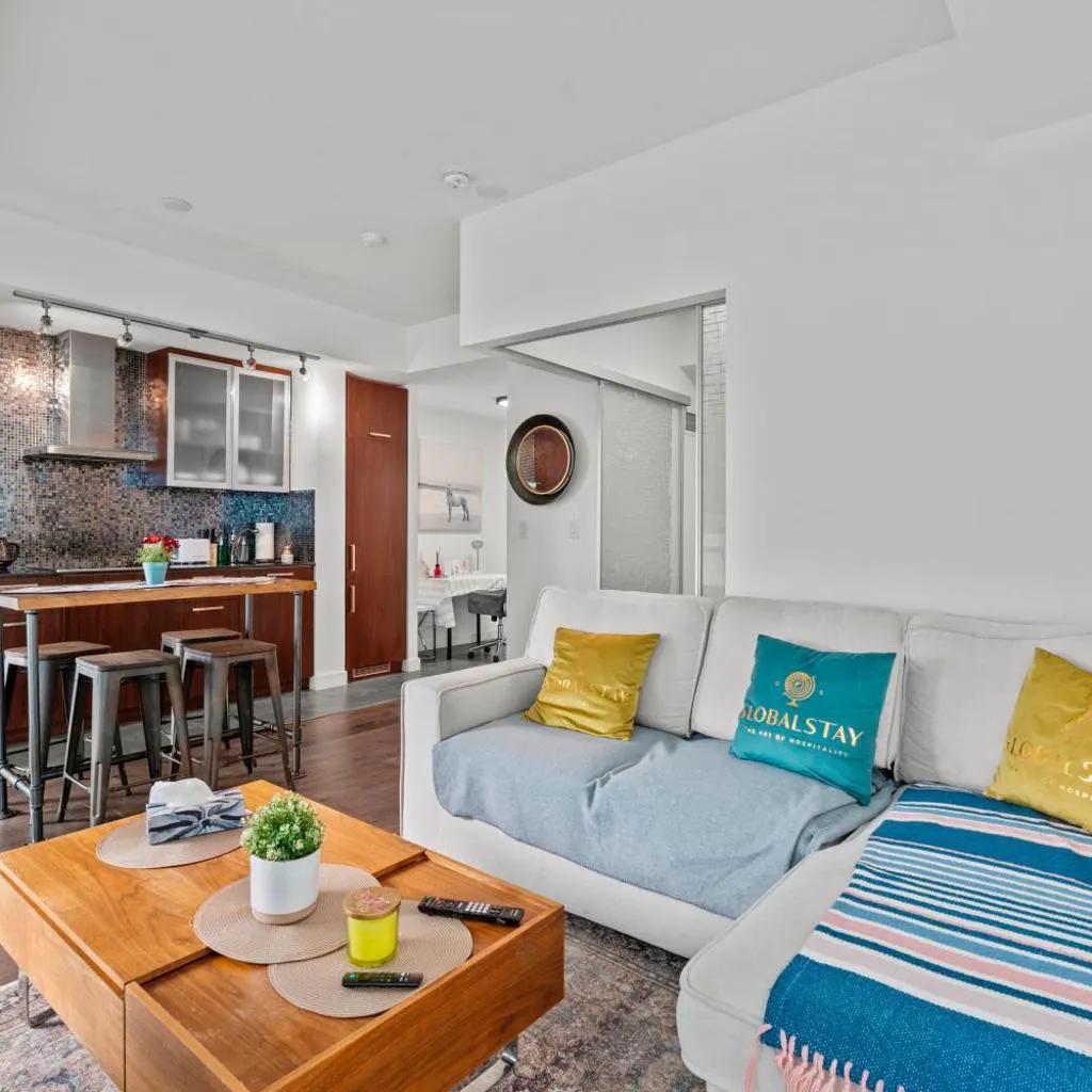 Photograph of 1 Bedroom Condo CN Tower View Balcony in Downtown Toronto