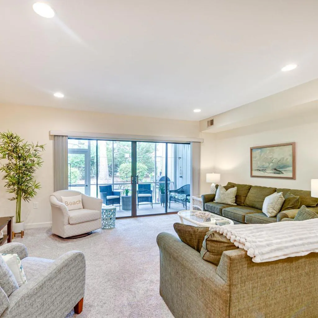 Photograph of Patio + Pool Access: North Myrtle Beach Retreat!