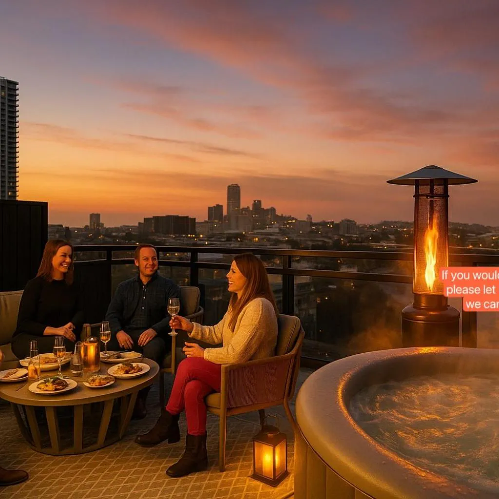 Photograph of Southbank 2 bedrooms private spa big balcony with carpark