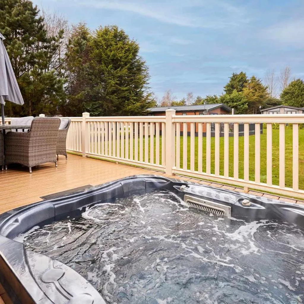 Photograph of Bramble Lodge with Hot Tub