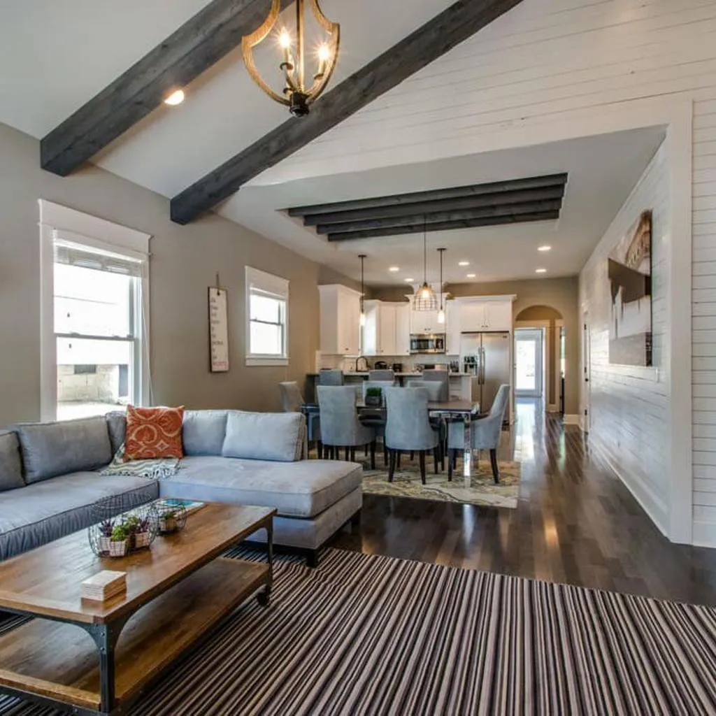 Photograph of 1-Story Family Home with Fenced Yard, Grill, Parking, Sleeps 10, 5 Mins to Five Points & Nissan Stadium, Smart TVs, Pet-Friendly Yard, Patio for BBQs, Ideal Nashville Getaway for Families, 24 Hr Hospitality