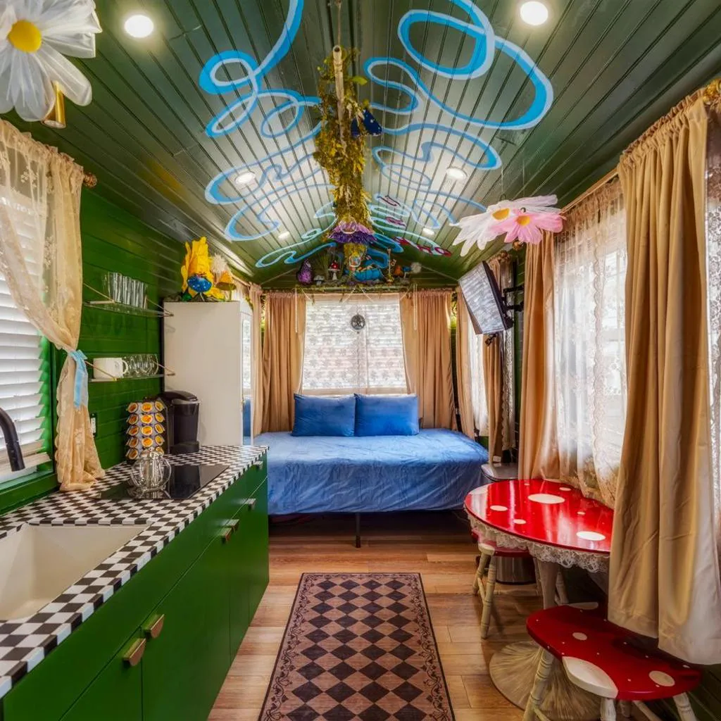 Photograph of Stay Portland - Teal & Terrazzo Bright Portland Tiny Home