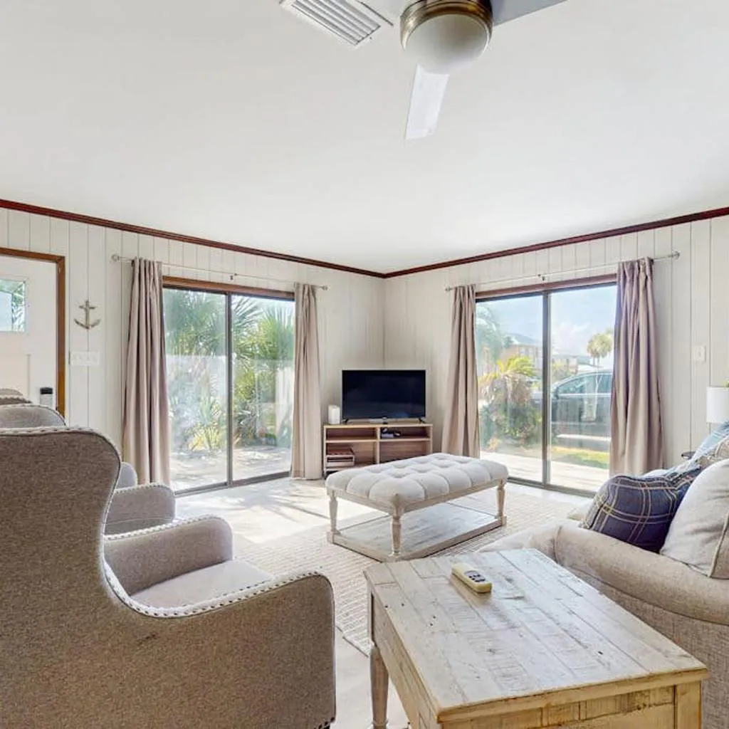 Photograph of Tranquil dog-friendly family home with Gulf view steps to private beach access