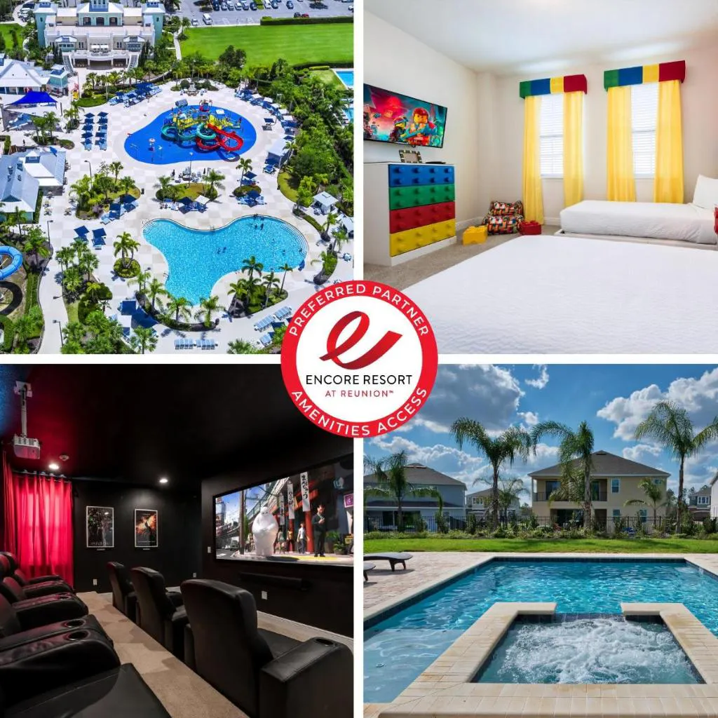 Photograph of Grand Home Near Disney With Private Pool, Media And Themed Rooms With Waterpark & Resort Access At Encore Resorts Reunion - 360Bu