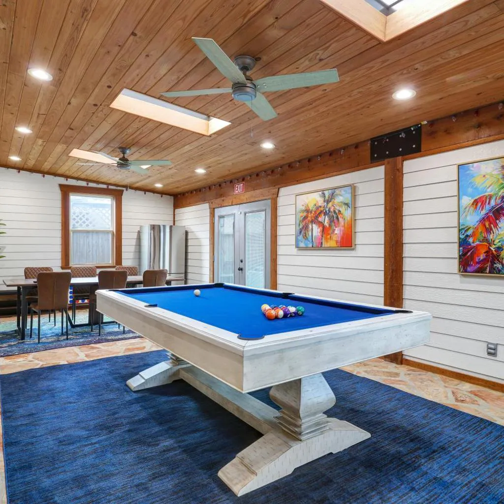 Photograph of Ultimate Retreat Game Room Fire Pit BBQ Office