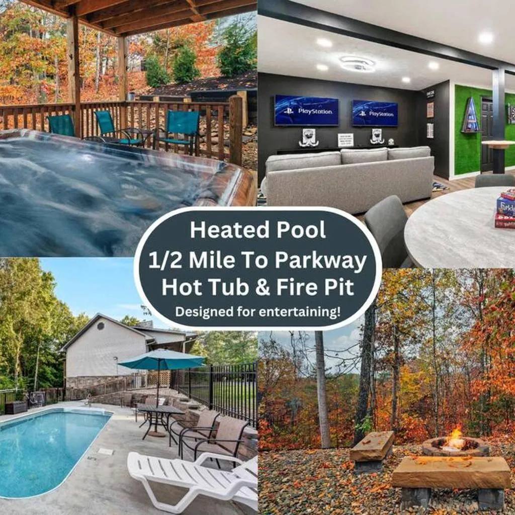 Photograph of Entertainment - Outdoor Pool - 1 Mile To Parkway!