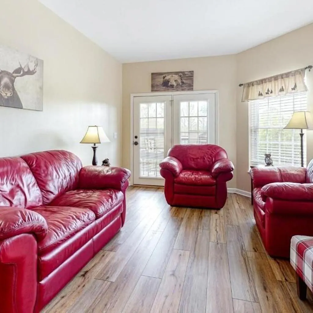 Photograph of Bandit's Riverfront Retreat - Mountain View- Condo-Fishing-Balcony-Fireplace-Great Location!