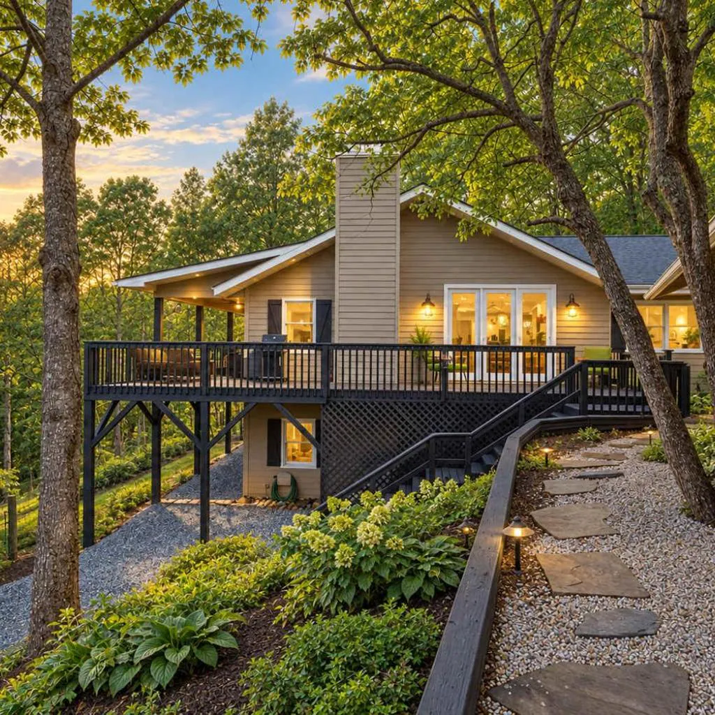 Photograph of Stone's Throw Farmhouse Asheville Dogs welcome Family Friendly