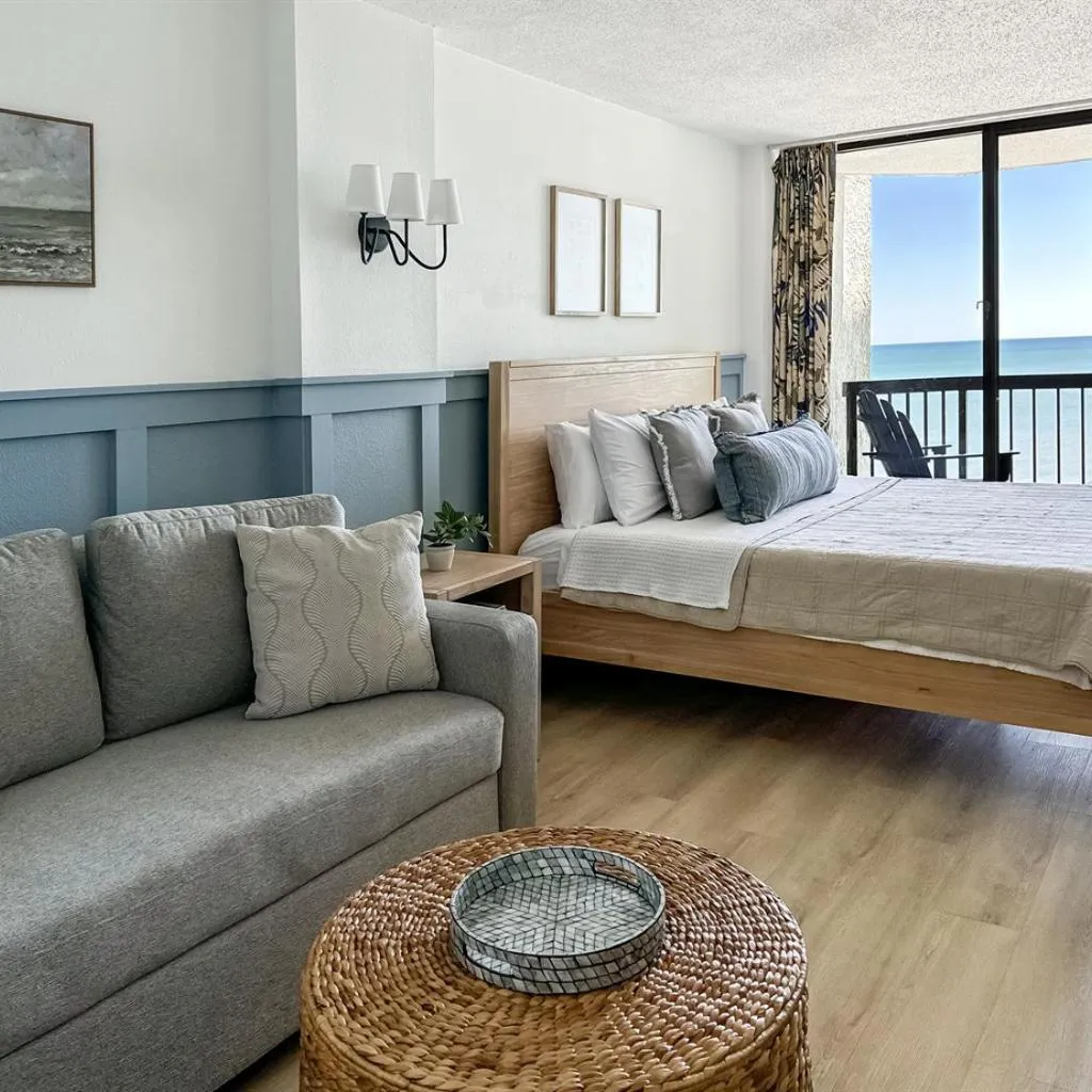 Photograph of Oceanfront King Studio Private Balcony Pools & Beach