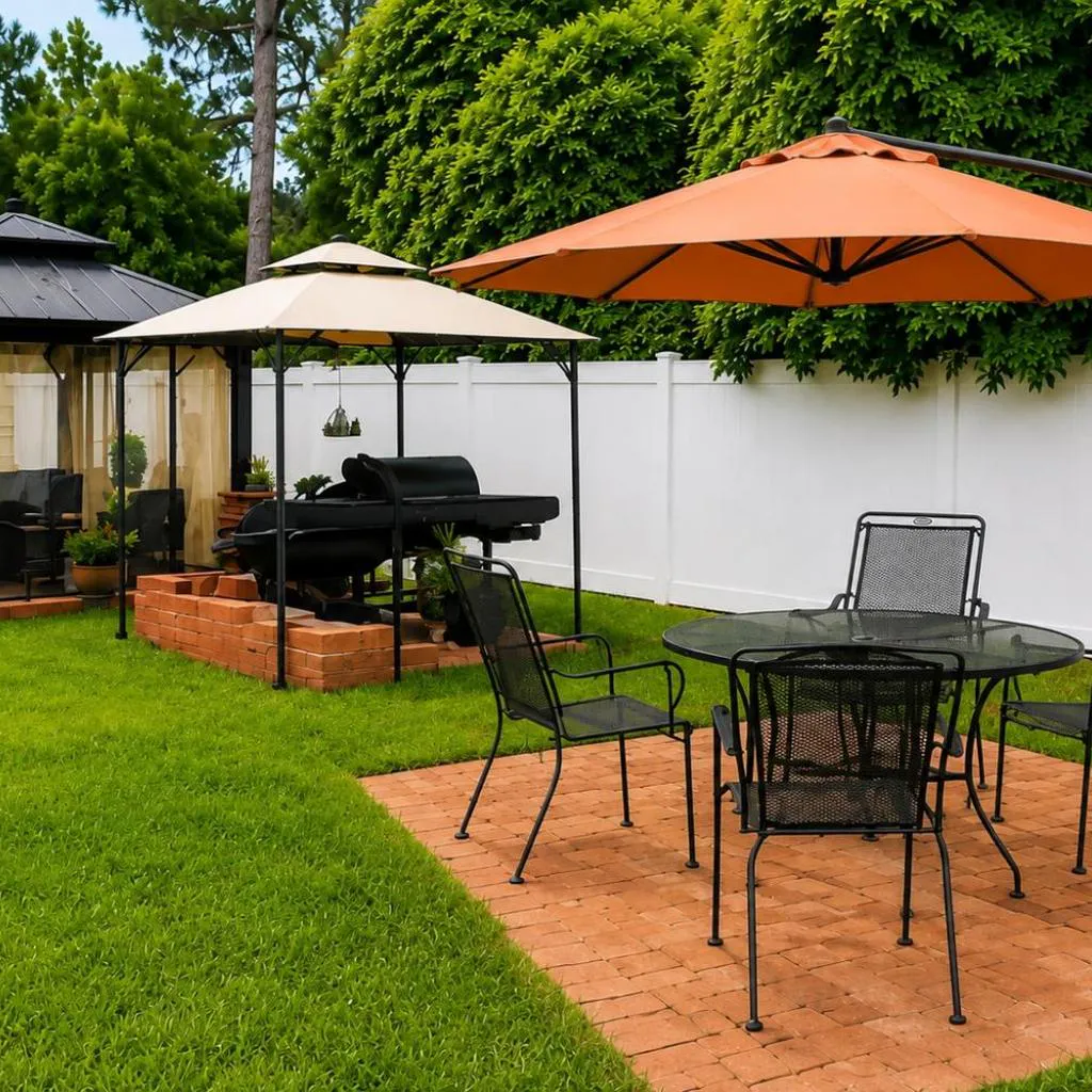 Photograph of Screened Porch • Gazebo • BBQ • Sleeps 10