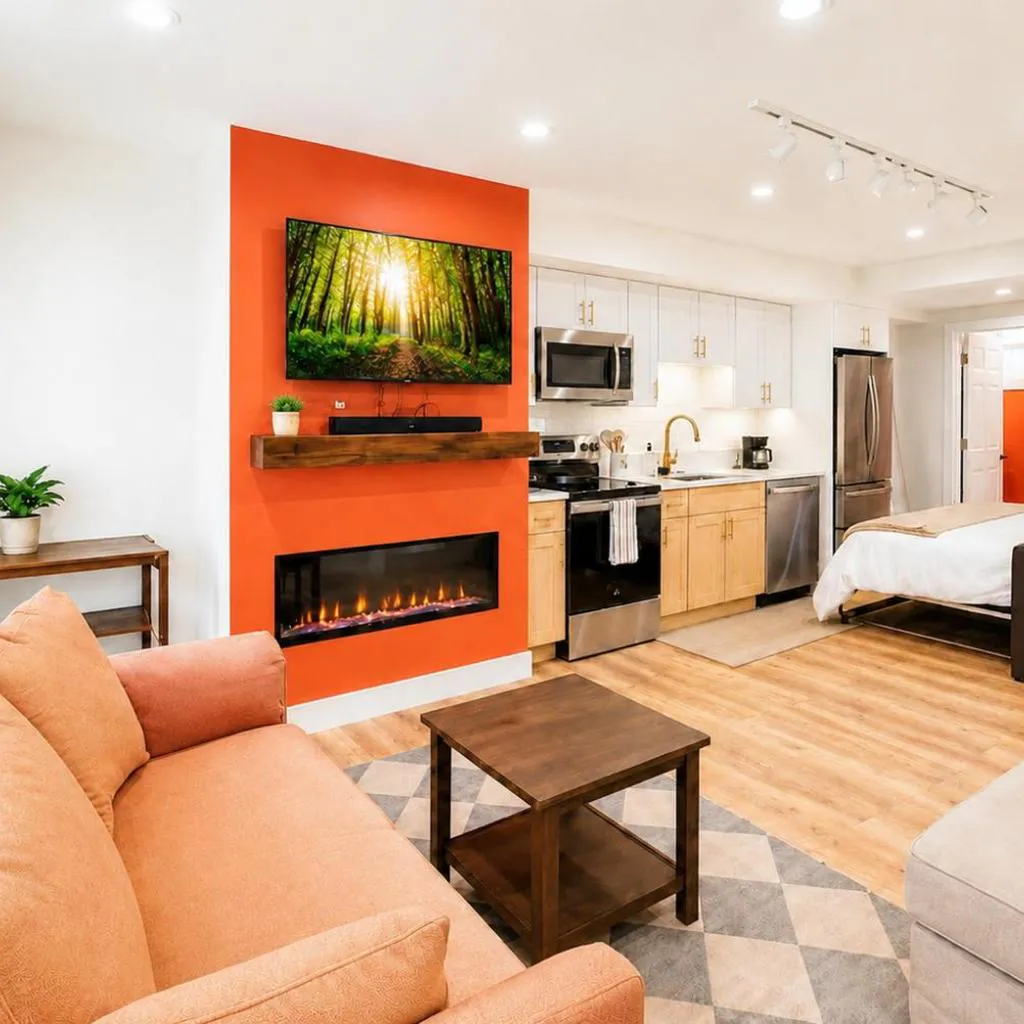 Photograph of Modern Studio Near Logan with Private Entrance