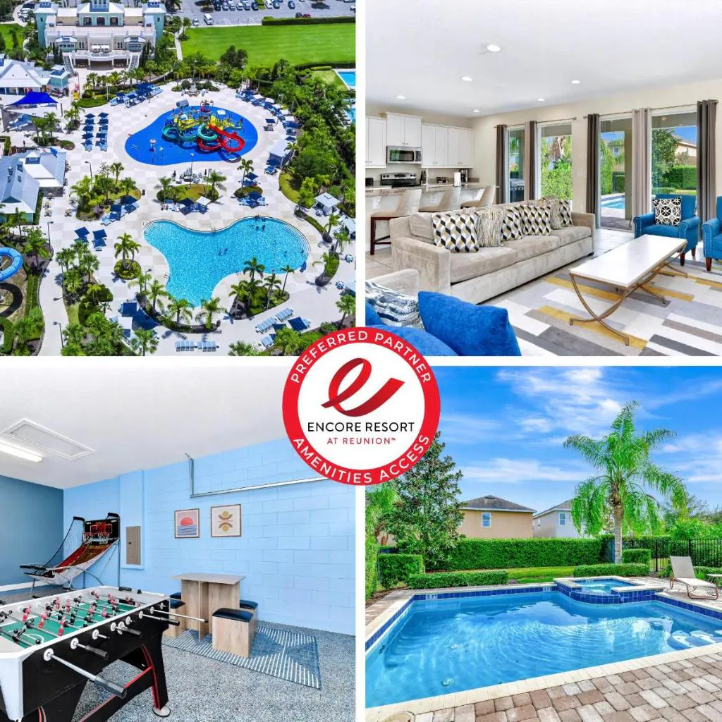 Photograph of Glorious Home Near Disney With Private Pool, Game Room And Waterpark & Resort Access At Encore Resorts Reunion - 660La