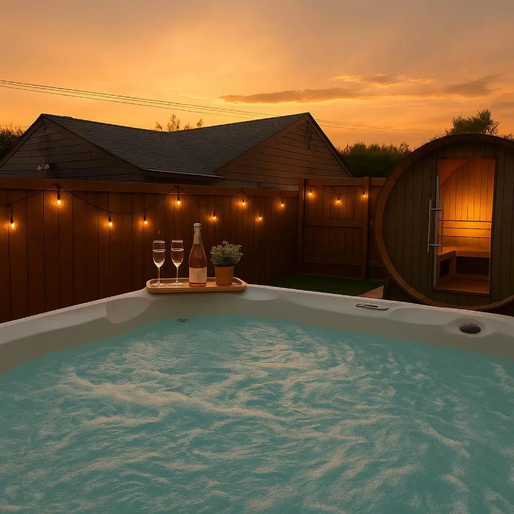 Photograph of Luxury Wellness & Fun - Hot Tub Sauna Gym Casino Billiards