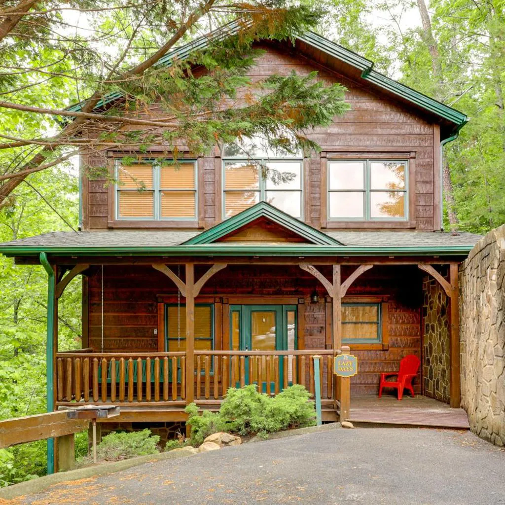 Photograph of Hot Tub & Game Room! Resort Cabin 4 Mi to GSMNP