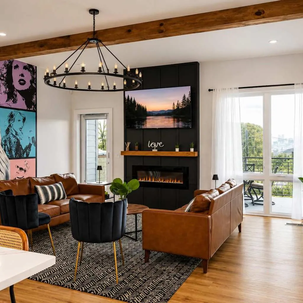 Photograph of Rooftop Skyline Views - Private Hot Tub - Fire pit