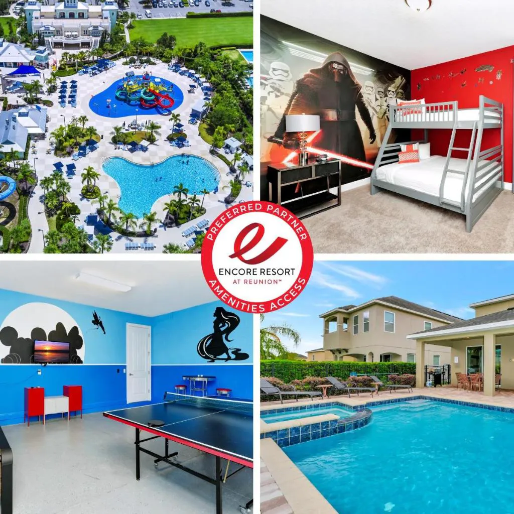 Photograph of Cheerful Home Near Disney With Themed Rooms, Pool Table & Waterpark And Resort Access At Encore Resorts Reunion - 200Mn
