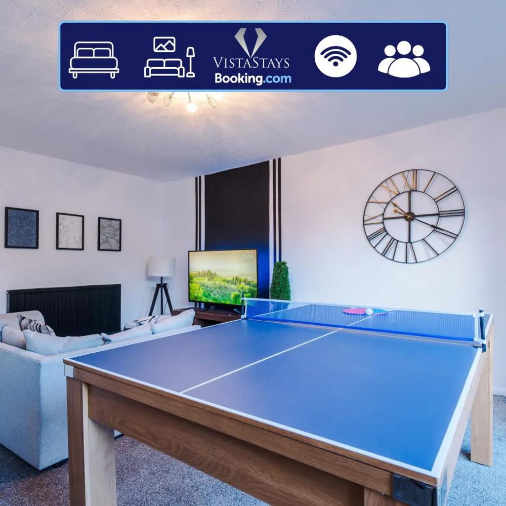 Photograph of Spacious 4BDR House By Vista Stays Short Lets & Serviced Accommodation Manchester With Driveway Parking & Pool Table