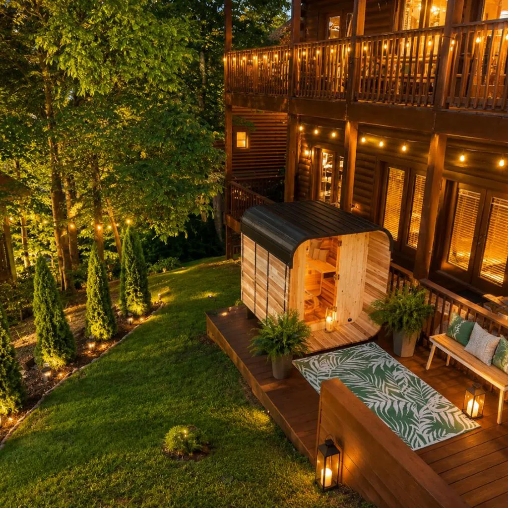 Photograph of Private Sauna Cabin Sleeps 34 Game Rooms