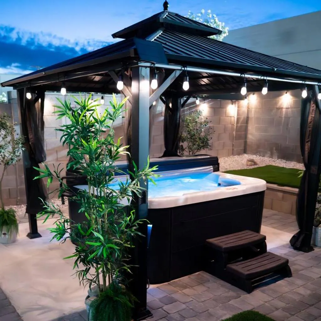 Photograph of Enchanting Garden with Luxe Jacuzzi SpaciousYard