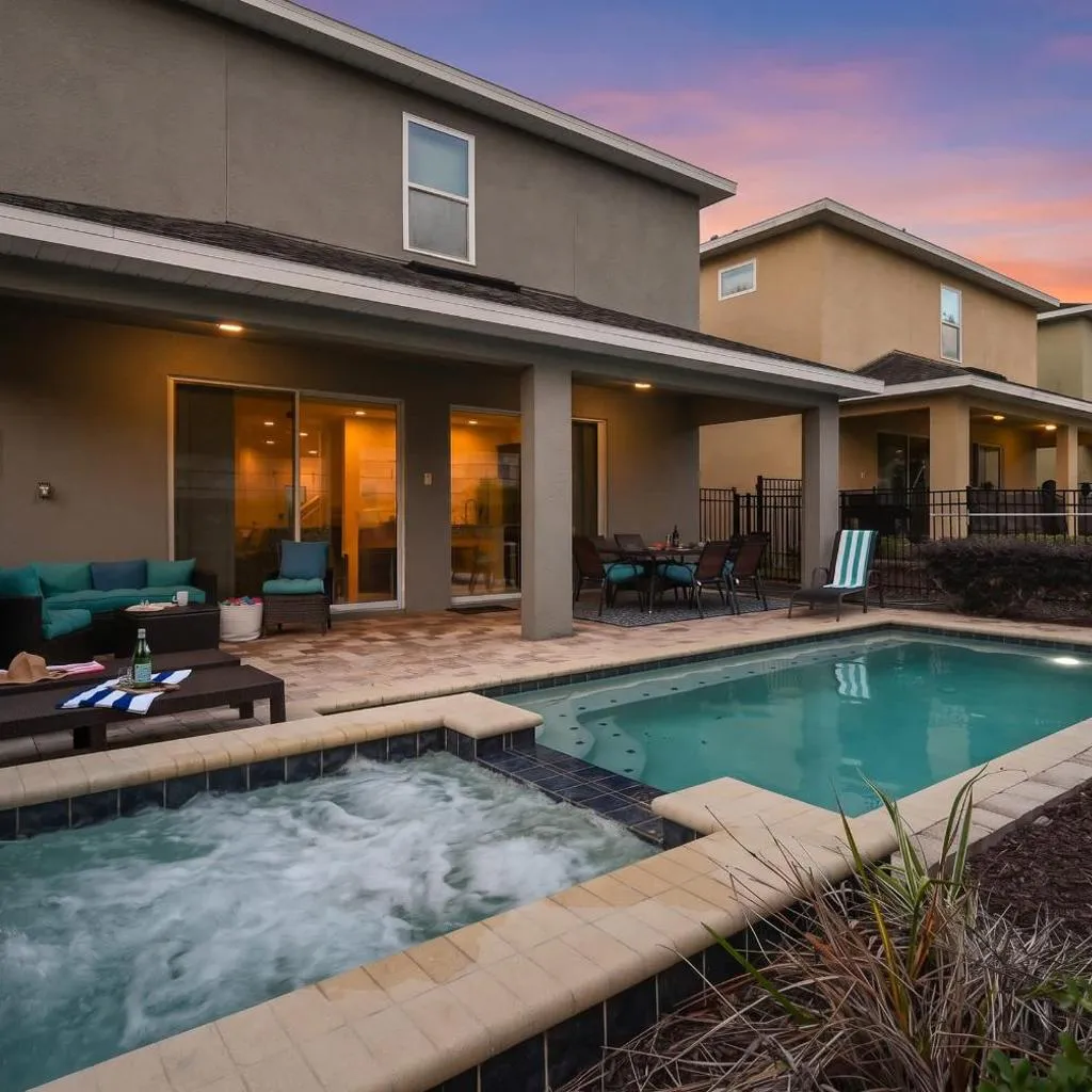 Photograph of Family getaway with pool & game room