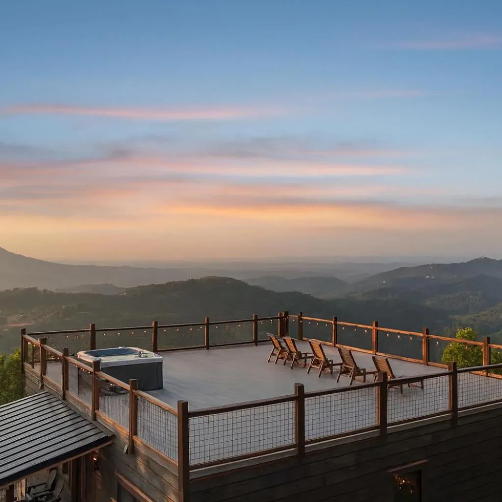 Photograph of Honeybear Hideaways - #1 Luxury Haven Cabin with Breathtaking Mountain Views, Indoor Pool, Bowling Alley, and Golf