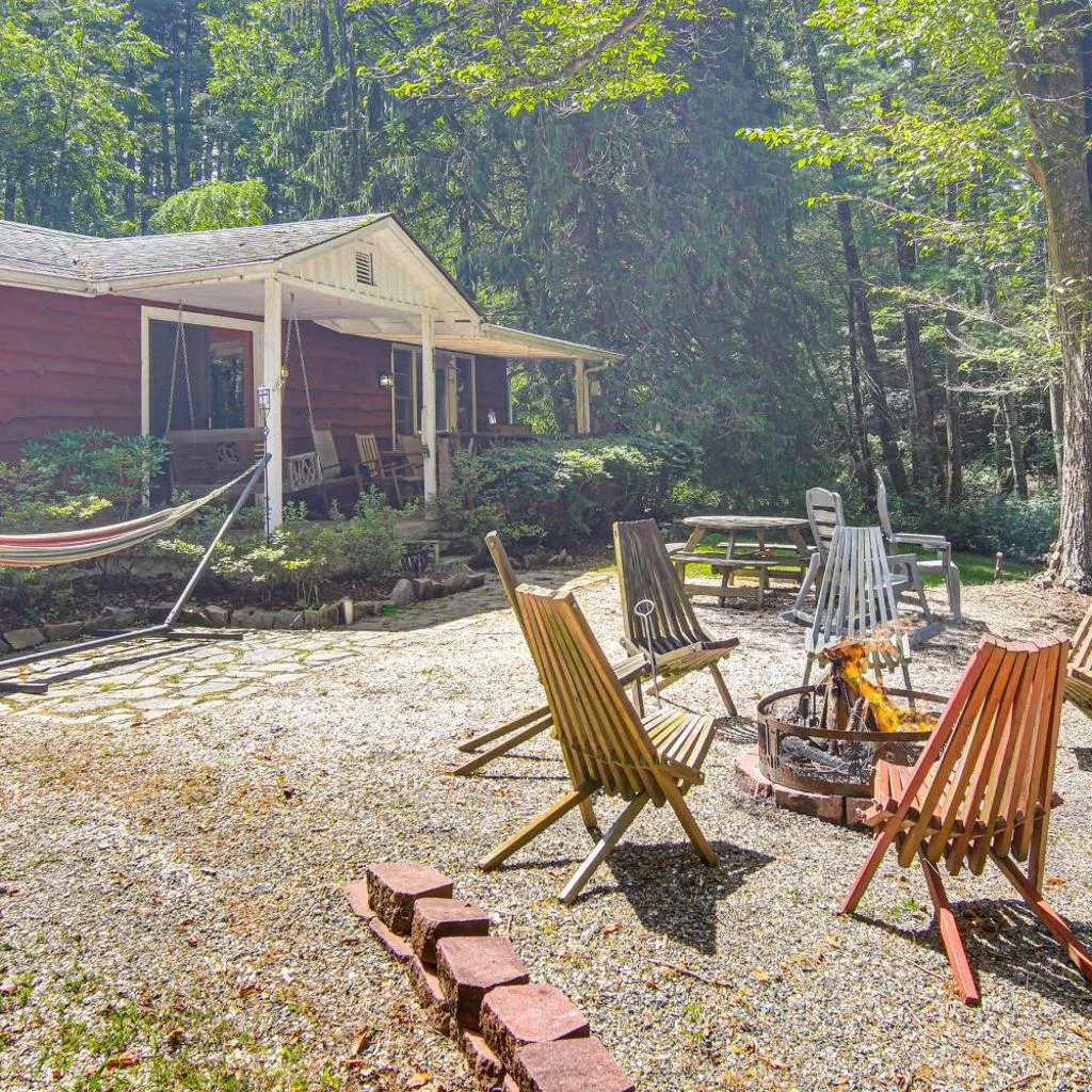 Photograph of 20-Acre Cabin w/ Pond: 5 Mi to Biltmore Estate!