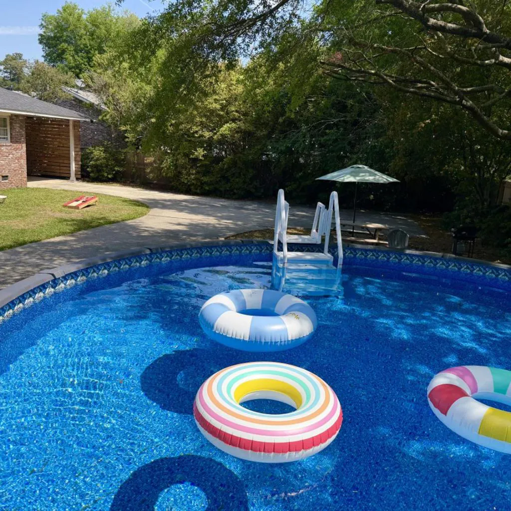 Photograph of Family Home and Private Backyard
