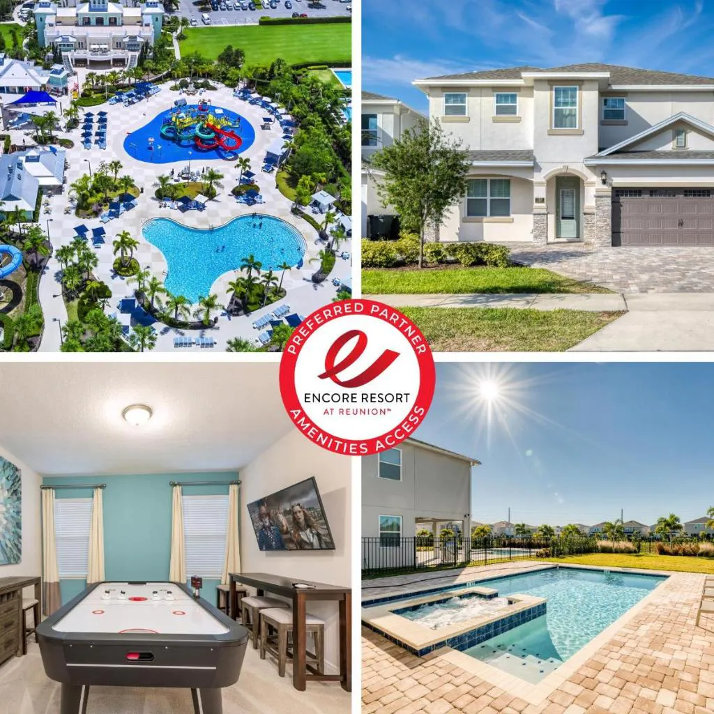 Photograph of Chic Home With Private Pool, Game Room And Waterpark & Resort Access Near Disney At Encore Resorts Reunion - 320Au