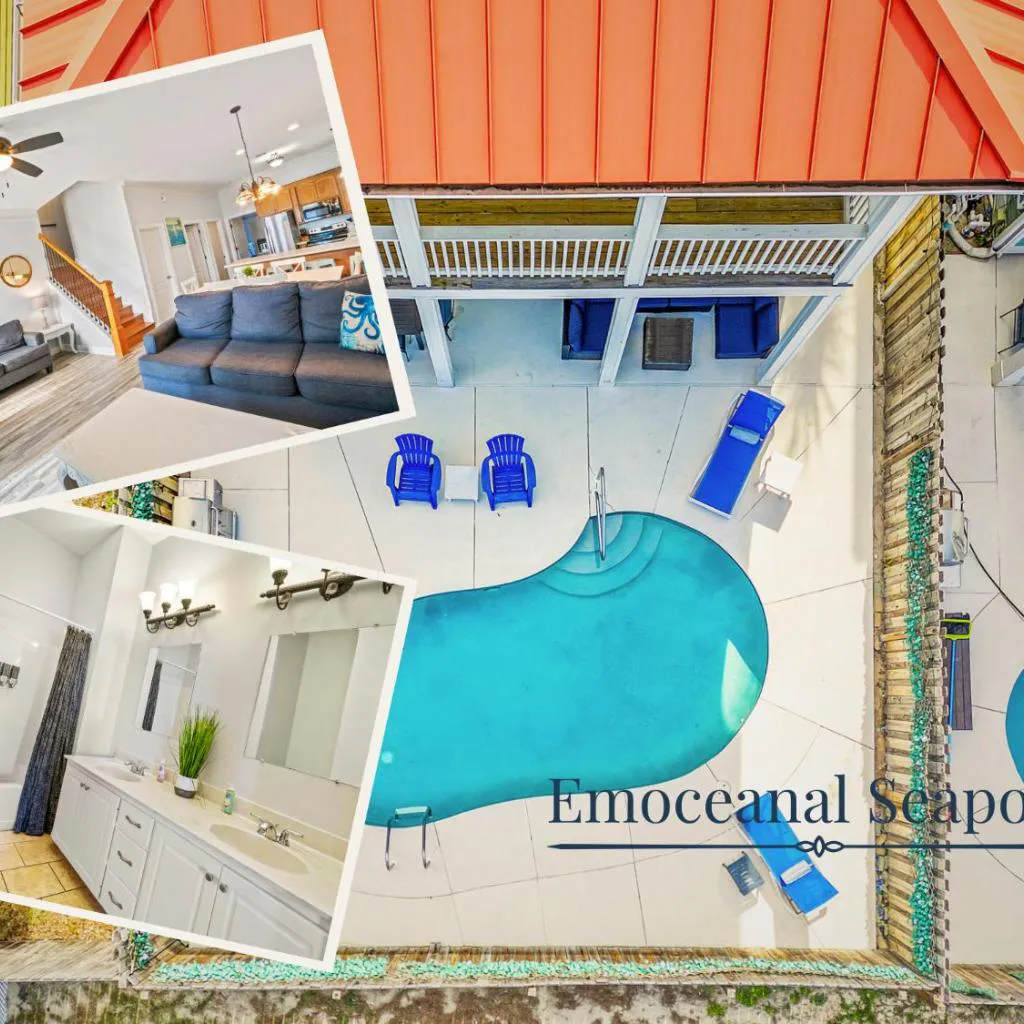 Photograph of Private Pool, Gulf Views & 2 Blocks to Beach | Emoceanal Seaport
