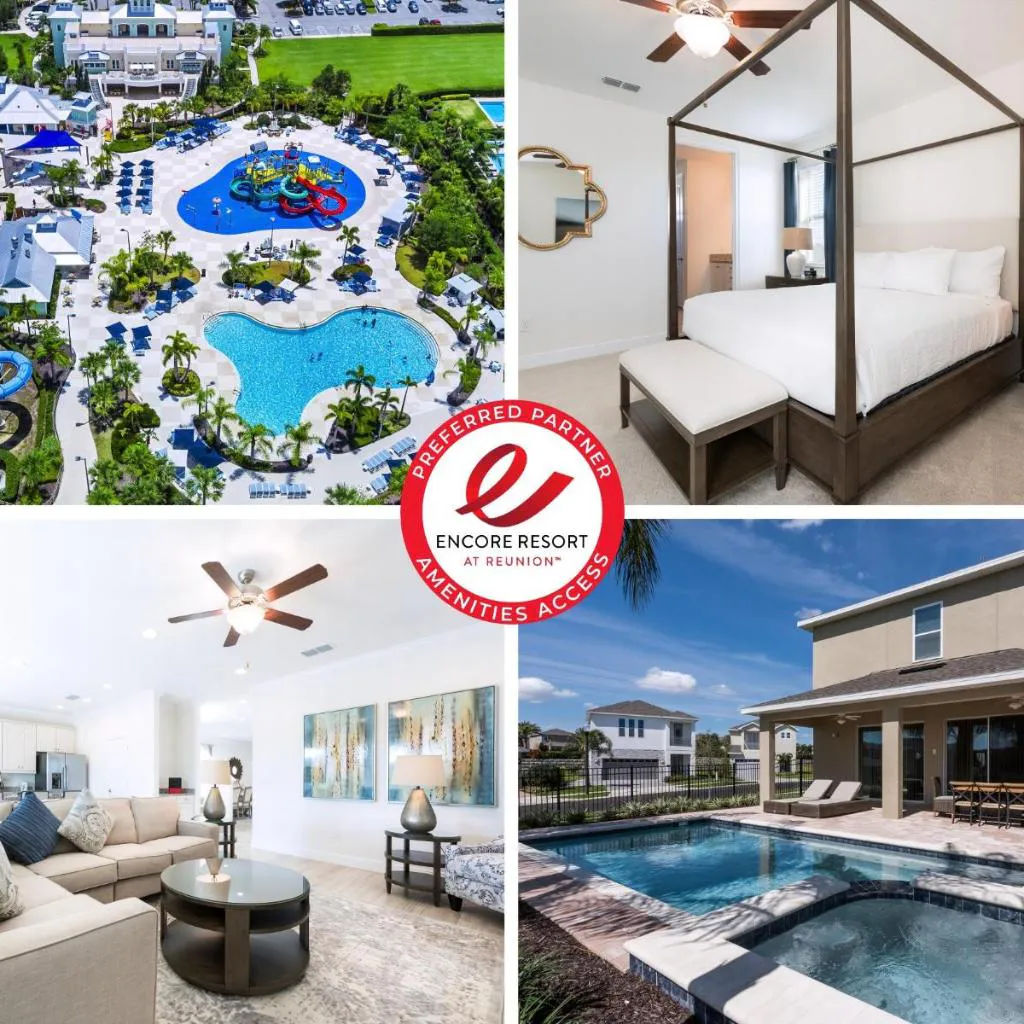 Photograph of Luxury Home Near Disney With Private Pool, Waterpark & Resort Access At Encore Resorts Reunion - 211Mn