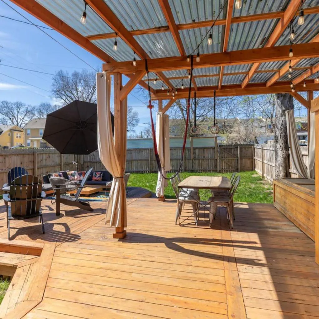 Photograph of Amazing Backyard Only 2 miles to Downtown with Sauna and FirePit