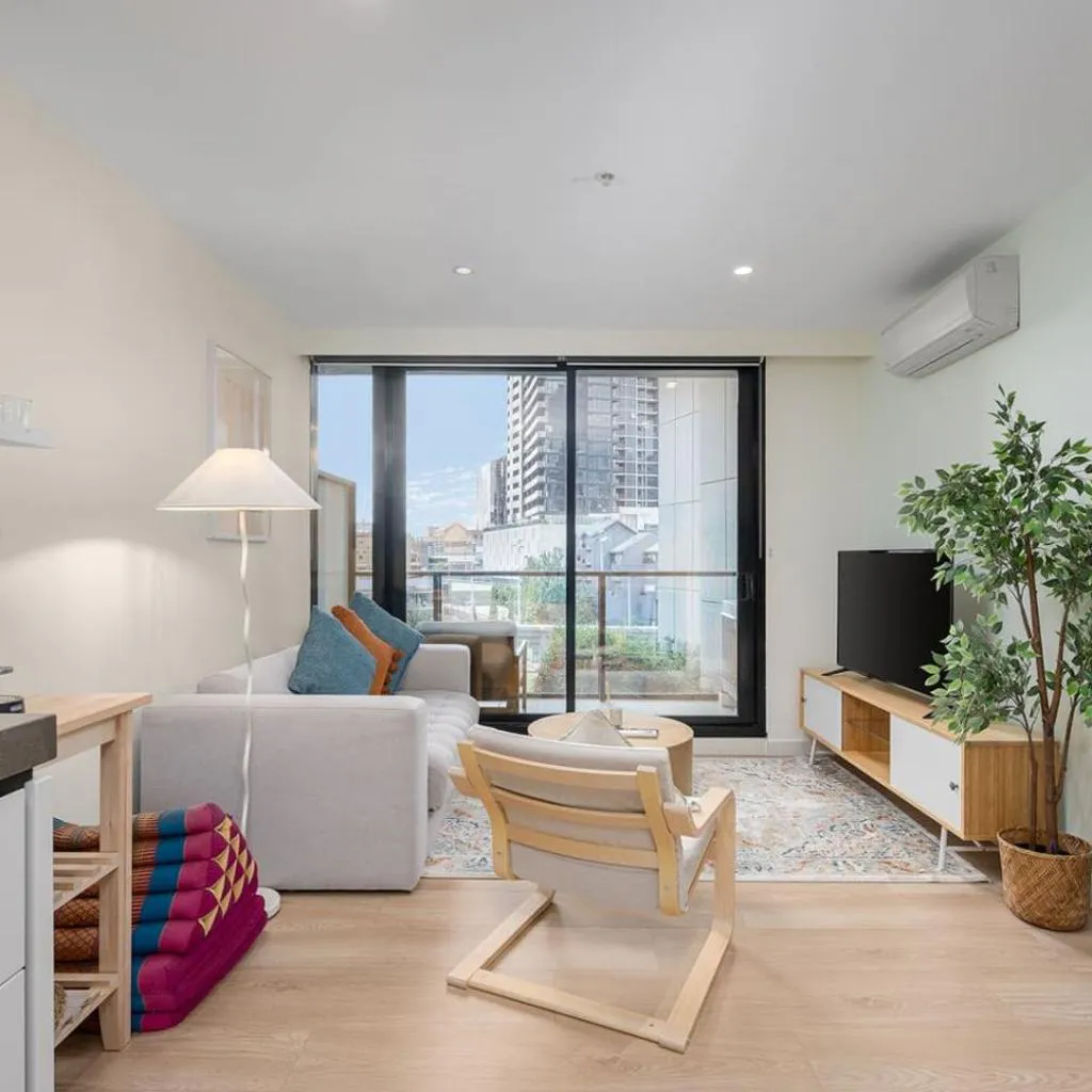 Photograph of Chic South Yarra Stay with Balcony Pool Sauna Gym