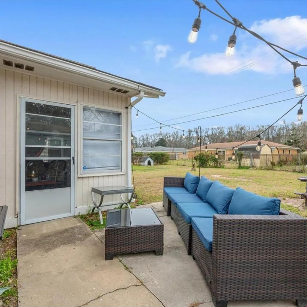 Photograph of Spacious Backyard • Alfresco Dining • Pet Friendly