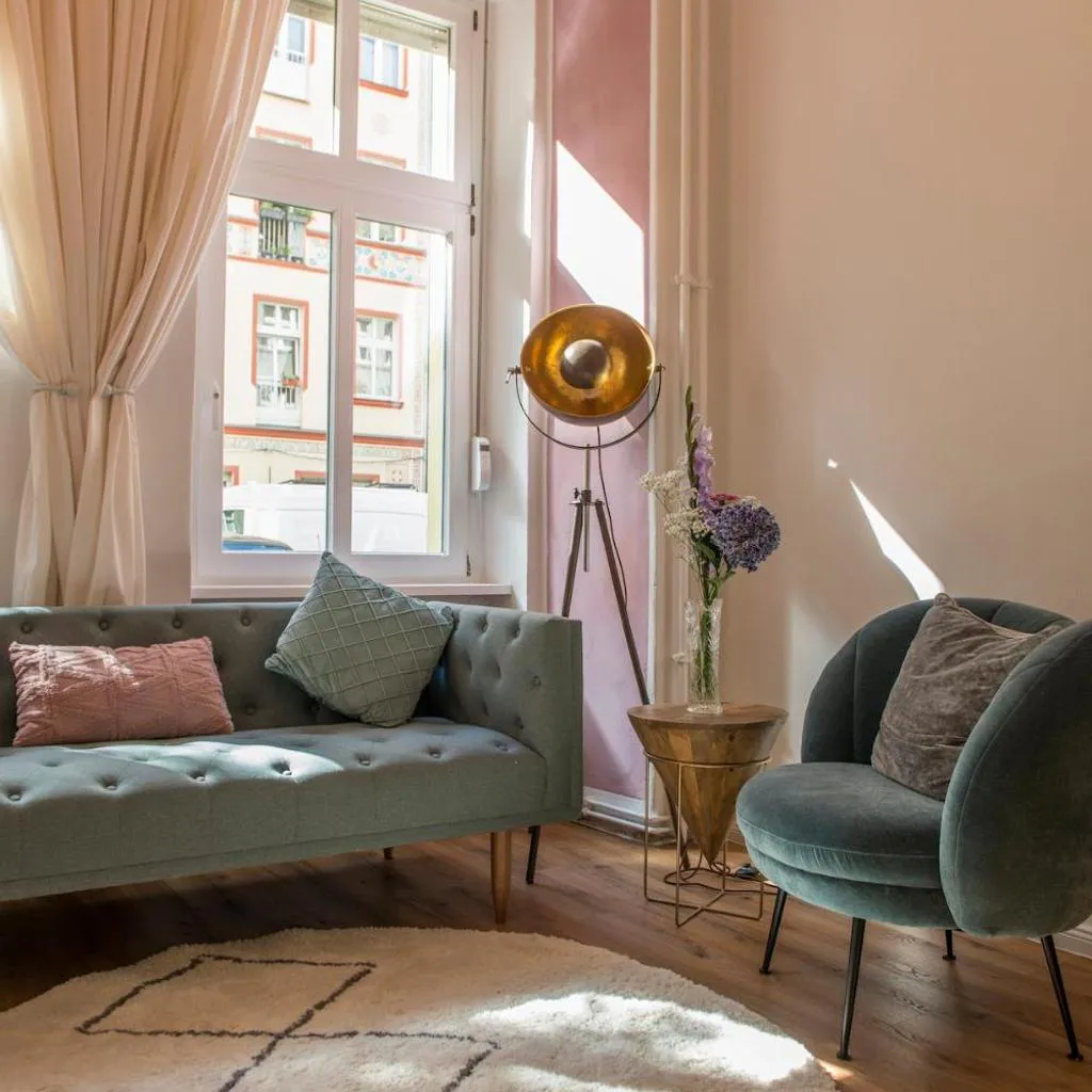 Photograph of Colorful flat near vibrant Boxhagener Platz