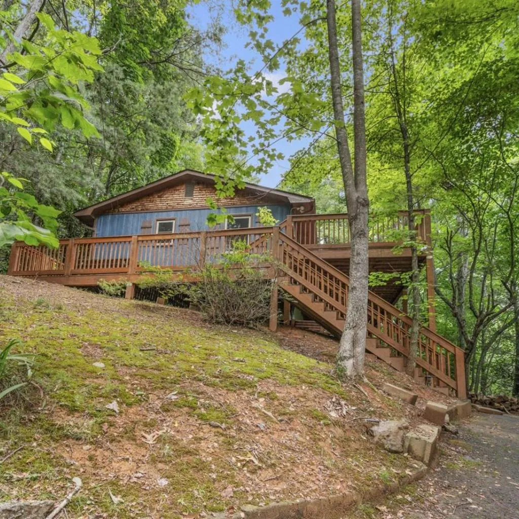 Photograph of Serene Forest View- Hot Tub- Pet Friendly With Fenced Yard