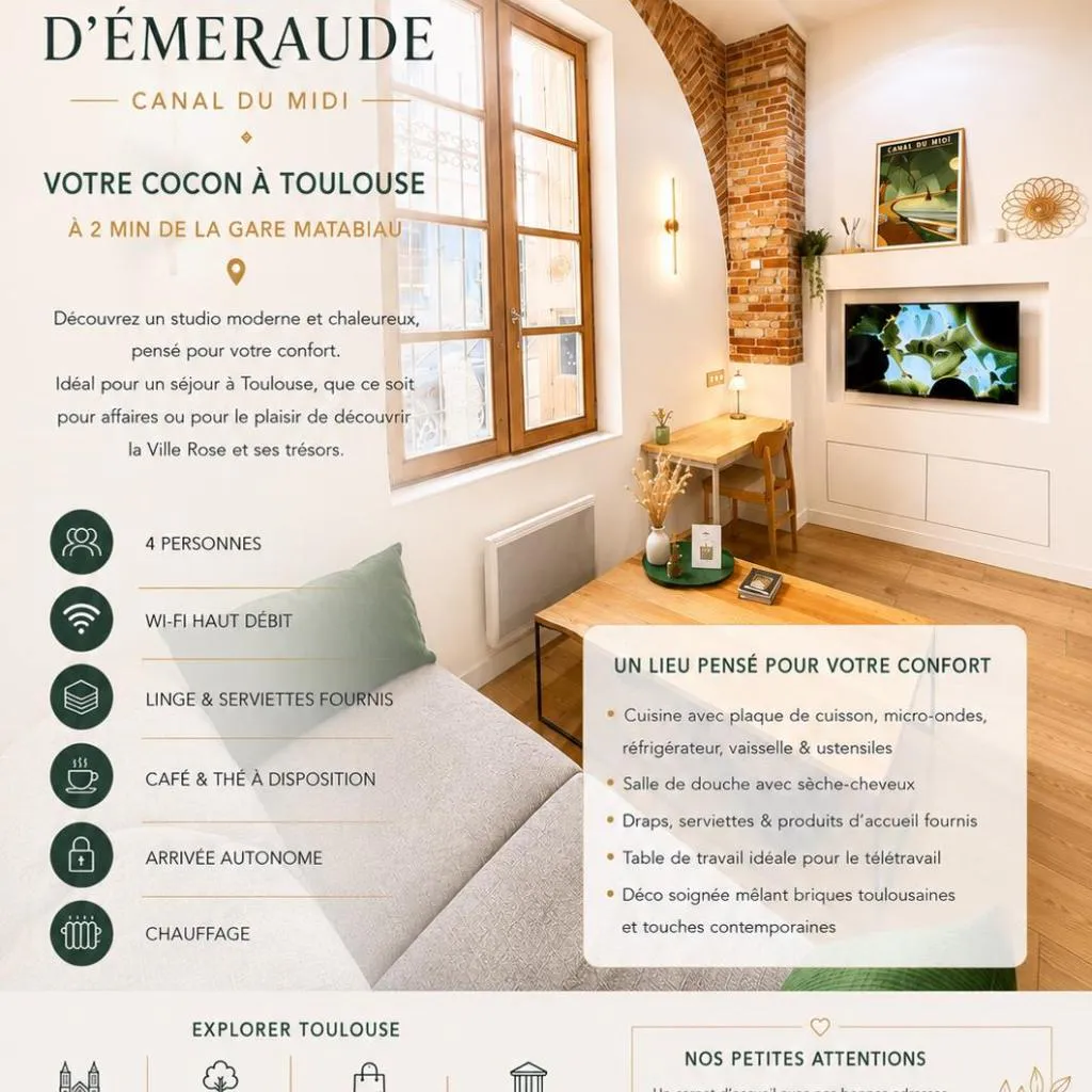 Photograph of L Écrin d Émeraude avec Mezzanine, Toulouse